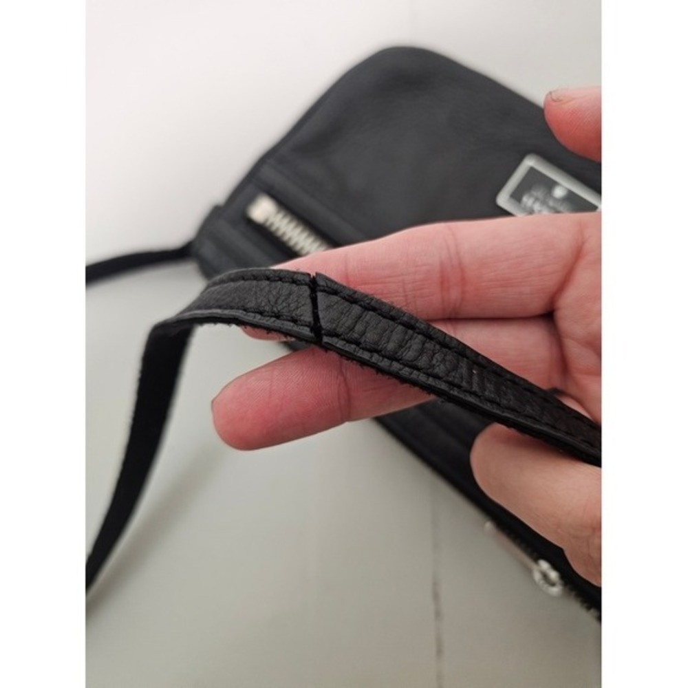 Fossil Dawson Crossbody Bag Small Black Pebbled Leather Issue No. 1954 Utility ~ - Picture 5 of 6